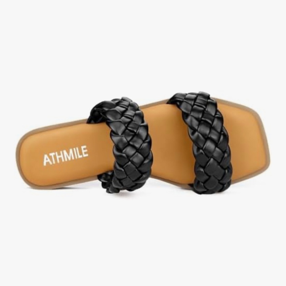 Black Braided Women's Sandals
